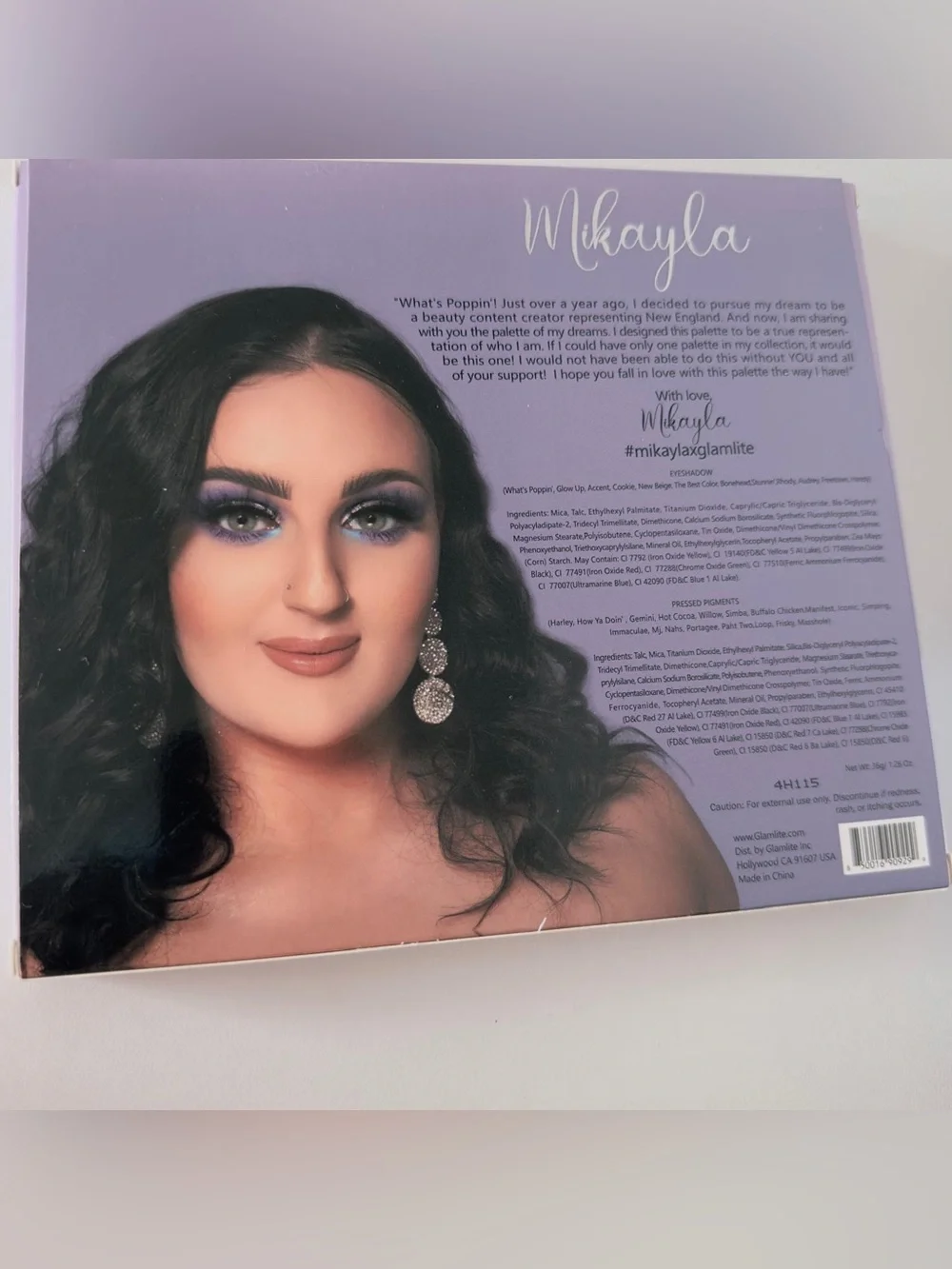 NWT Glamlite x Mikayla Edition 1 30 Color Eyeshadow Palette